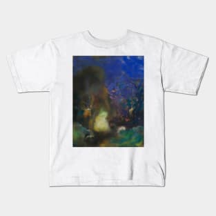 Roger and Angelica by Odilon Redon Kids T-Shirt